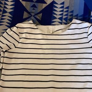 H&M striped long sleeve dress